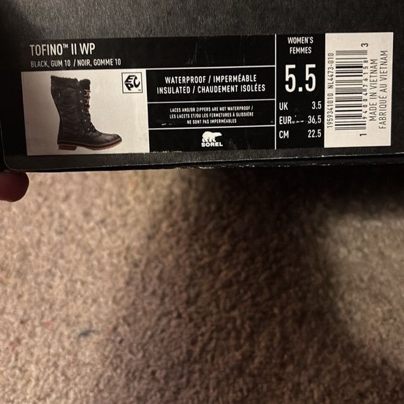 Women Sorel Torino ll Waterproof  Black and Gray Insulated Winter Boots Size 5.5 - Picture 6 of 8